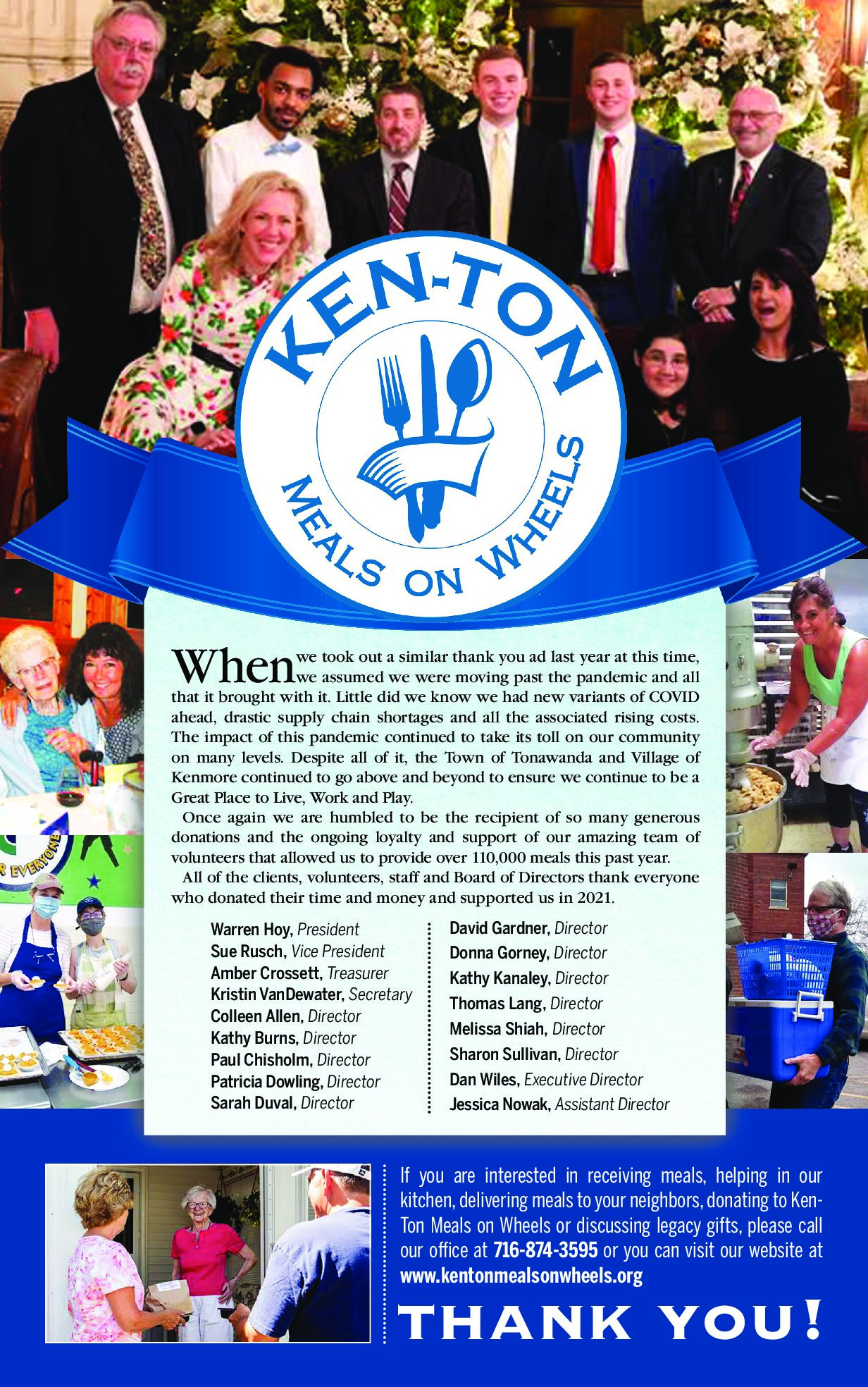 Ken-Ton Meals on Wheels Volunteer